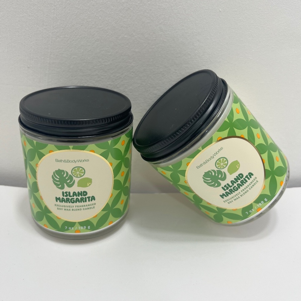 2× Bath & Body Works Island Margarita Single‑Wick Candles – New Unused - Picture 1 of 4